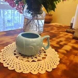 Light Blue Ceramic Fish Mug